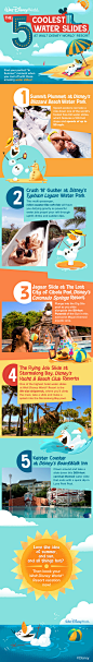 :::Disney Top 5 Water Slides infographic::: | Ilias Sounas