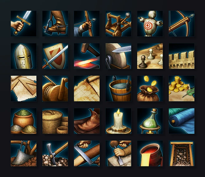 Medieval Game Icons : 2013图片_ 武器装备图标 图片素材-花瓣网