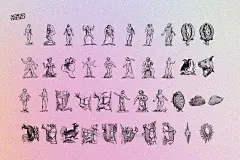480幅文艺复兴历史人物动物植物手绘线稿版画海报ai矢量设计素材 Prodigiorum Naturae – Illustrations插图18