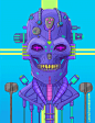 Virtual Boyz (Animated) : Decided it was time to start introducing more villains of Neon Wasteland. This is one of the Virtual Boyz a group of cyborg mutants created by Omni World Corporation to infest the landfill district surrounding Neon City. They fee
