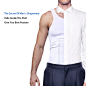 GKVK Mens Slimming Body Shaper Vest Shirt Abs Abdomen Slim at Amazon Men’s Clothing store: