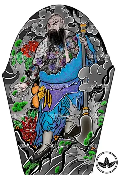 老传统花臂构图  - 源文件下载【酷图网】老传统,刺青,纹身,海报,构图