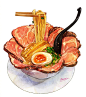 【绘画参考】 日本画师もみじ真魚笔下的治愈系美食（食物参考） : 看饿了！好好吃的样子啊！