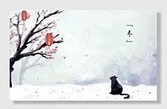 冬季背景图季节风景冬
