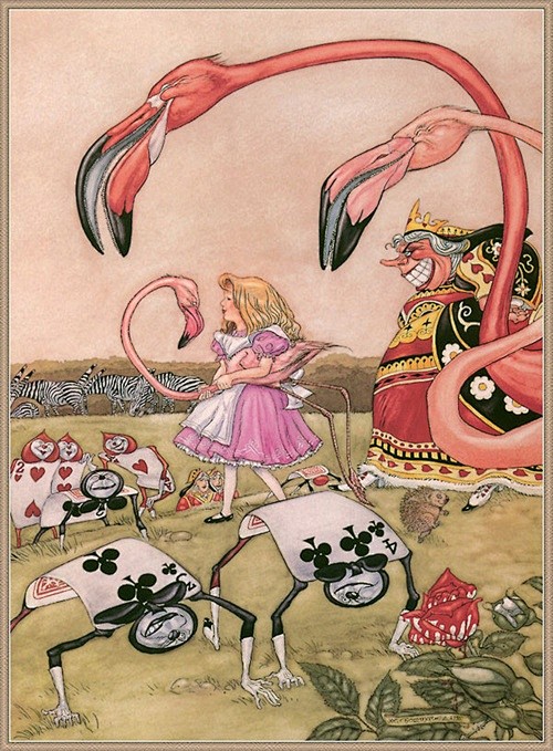 据说是爱丽丝梦游仙境最老的插画版本…… ...