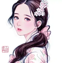 罕见，韩国传统画风！ : 韩服插画