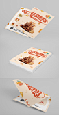 烘焙店面包店宣传单页蛋糕海报美食甜品广告设计PSD模板素材349