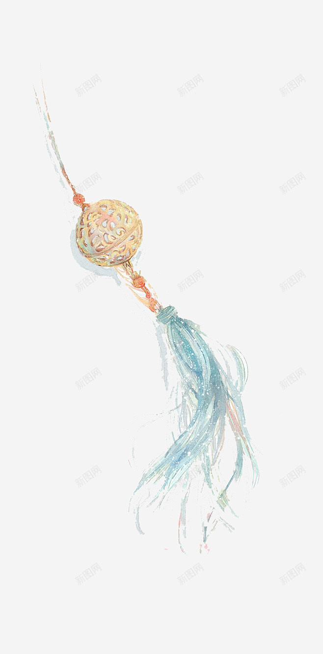 唯美古风配饰玉佩玉镯香囊簪子长命锁中国风...