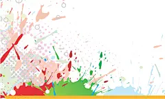 彩色激情狂欢泼墨效果海报背景矢量图平面广告 免费下载 页面网页 平面电商 创意素材