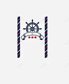 海军风方向盘结婚请帖