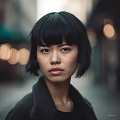 AI绘画_Prompts_fjulicious_portait_woman_short_black_strait_hair_with_bangs_blu_8e6489e6-2bab-4ce9-ba2b-fb04502ef24f_xpanx.com