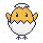 像素风套系贴纸-SVG-小鸡