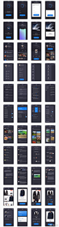 深色主题(暗黑模式)app ui界面设计素材打包下载
O网页链接 ​​​​