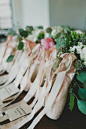 Ballet Shoe Escort Card Table | photography by www.sarahmckenzie... | design and coordination by facebook.com/...