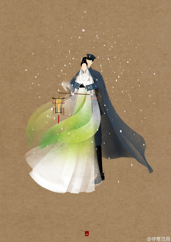 洋≯从penry_chen转采于2016-07-18 13:27:48#青丘狐传说#手绘/箔画