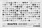 240款复古千禧风Y2K徽章logo图标设计酸性矢量图形素材套装 Y2K 240 Shapes Badges Graphic Styles插图1