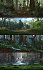 EQN Biomes concepts, Benoit Bernard : Environment art for Everquest Next , ambience, props and texture details, made as a freelance artist for DayBreak Company. (Art direction of the developpers was the starting point )