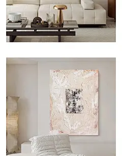 LWD.纯手绘油画《有梦可待》客厅现代挂画立体抽象装饰画肌理质感-tmall.com天猫