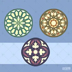 哥特教堂花窗组合笔刷 - 优动漫-动漫创作支援平台 | 优动漫PAINT绘画软件
