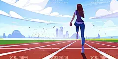 跑步  - 源文件下载【酷图网】跑步,女人跑步,跑步女人,女人背部,起跑线,卡通女人,手绘女人,女人插画,女运动员,体育场跑步,体育锻炼,健身女孩,城市背景,健身,慢跑,马拉松,户外训练,运动型女子,跑步运动,跑步者,训练跑步,马拉松赛跑,健身运动,早晨,青少年,苗条美女,有氧运动,城市景观,蓝天白云,跑道,跑步场景,