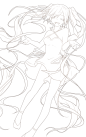 K018ENUB5Q58J手绘插画线稿