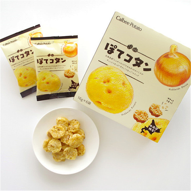 日本休闲零食 北海道土豆团 土豆洋葱小脆...