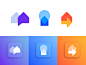 Logo concepts for moving house app