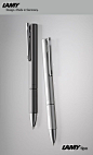 LAMY tipo AL Exclusive version of this handy rollerball All-metal pen. The body is made of graphite anodized aluminium with a chrome-plated brass tip and chrome-plated clip with shiny matt finish. Designer: Wolfgang Fabian