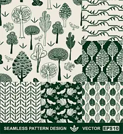 精美绿色花纹背景高清素材 多款 山水 底纹 绿色 背景 花纹 免抠png 设计图片 免费下载