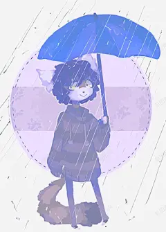 雨中少年高清素材 PNG PNG免费下载 PNG图片 下雨 卡通 少年 手绘 免抠png 设计图片 免费下载