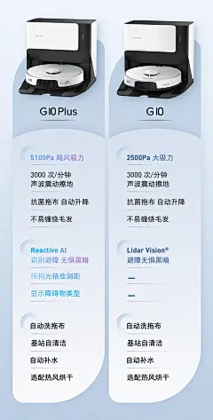 石头自清洁扫拖机器人G10 Plus全自动家用扫地拖地吸尘三合一体机-tmall.com天猫