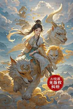 AI版权图库采集到【原创】古风女 仙侠