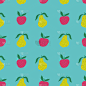 Hand drawn colorful seamless pattern of hand drawn