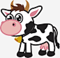 卡通奶牛高清素材 卡通 奶牛 免抠png 设计图片 免费下载