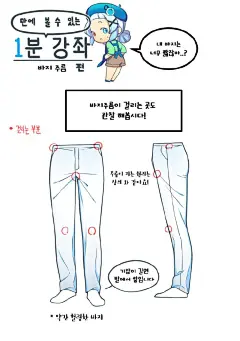 裤子的绘画参考 ​​​​