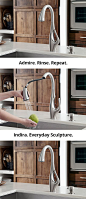 Indira is art for the kitchen. A statuesque neck, elegant curves, and a distinctly artful silhouette make the Indira faucet a unique kitchen statement like no other. http://pfsoci.al/indirafaucet: 