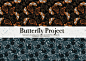 Butterfly Project : Butterfly Project Our collection is Presenting, Beautiful gorgeous Hand drawn modern of butterflies and Wings seamless Pattern ,about the story of flying butterflies in the Dark romantic