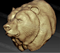 #3D打印图纸#高精度熊头装饰三维模型