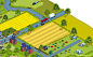 Adobe Portfolio Illustrator environment green Pixel art vector art Isometric maps map Landscape print environmental design annual report Nature infographic