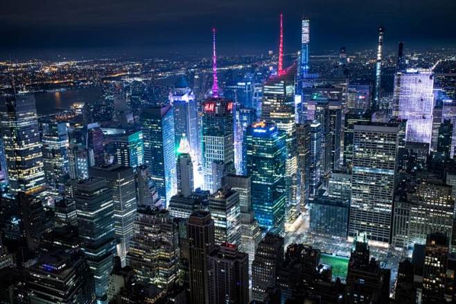 近期映照的纽约夜景摄影素材-图巨人