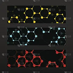 旗帜与六方分子结构的DNA