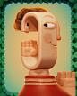 hello 3D Love romantic walk surreal Character design  Digital Art  concept