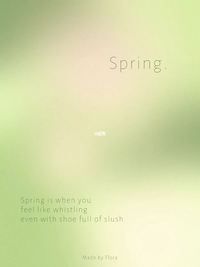 “春有春的来意”| Ps春天海报| 弥散...