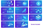 蓝色科技感金融等距2.5D图标立体icon网页APP矢量AI设计素材UI-淘宝网