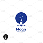 moon candle logo silhouette candle light and
