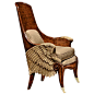Jonathan Charles Empire Style Winged Chair
