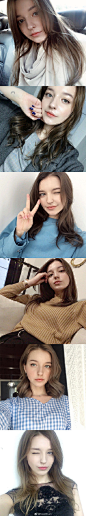 俄罗斯女孩 Danilova Angelina自带美瞳的她真的是美出天际了 。 ins:angelinadanilova