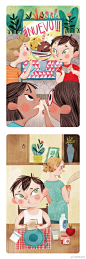 #ZC每日分享# illustration by David Sierra<br/>过了今天就是五一小长假啦 欣赏一下好的作品 开始愉快的一天#儿童插画##儿童绘本#