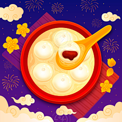 奔跑的小追采集到元宵节素材