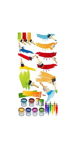 彩色油漆海报背景潮流  - 源文件下载【酷图网】艺术,创意,个性,想象力,设计海报,海报背景,油漆,彩色,油漆罐,涂鸦,潮流